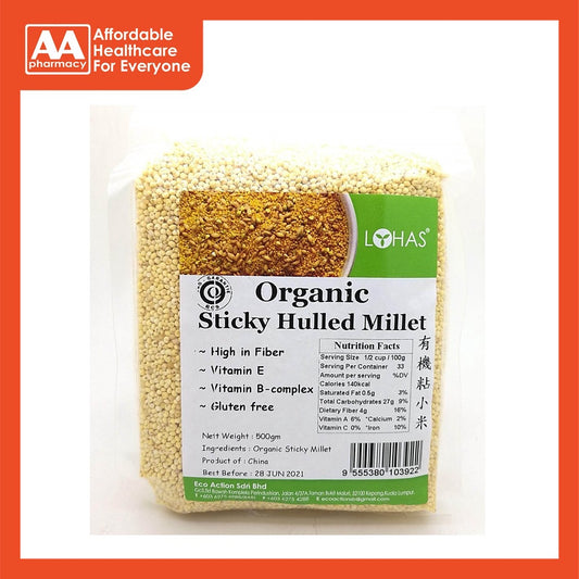 Lohas Organic Sticky Hulled Millet 500g
