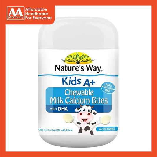 Nature's Way Kids A+ Milk Calcium Bites 60's