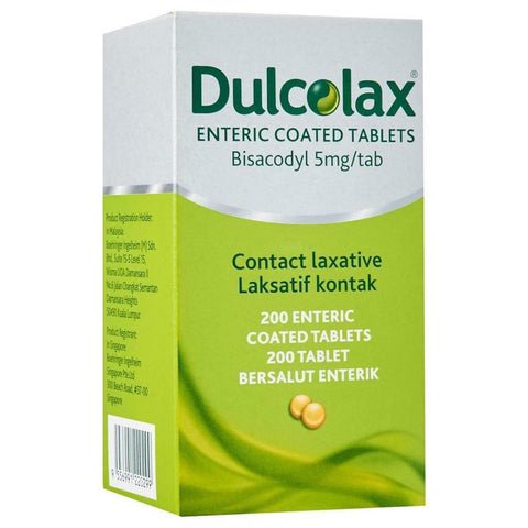 Dulcolax 5mg Enteric Coated Tablet - 200's