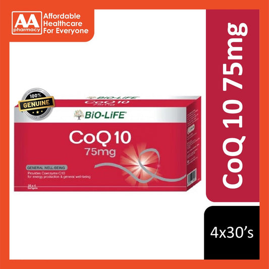 Bio-Life CoQ10 75mg Softgel (4X30's)