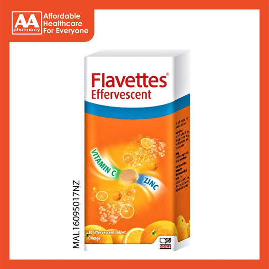 Flavettes Effervescent Vit C + Zinc (30's)