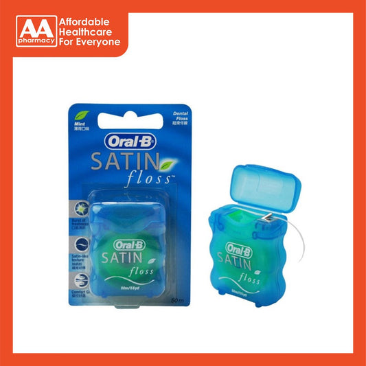 Oral-B Satin Dental Floss (Mint) 50M