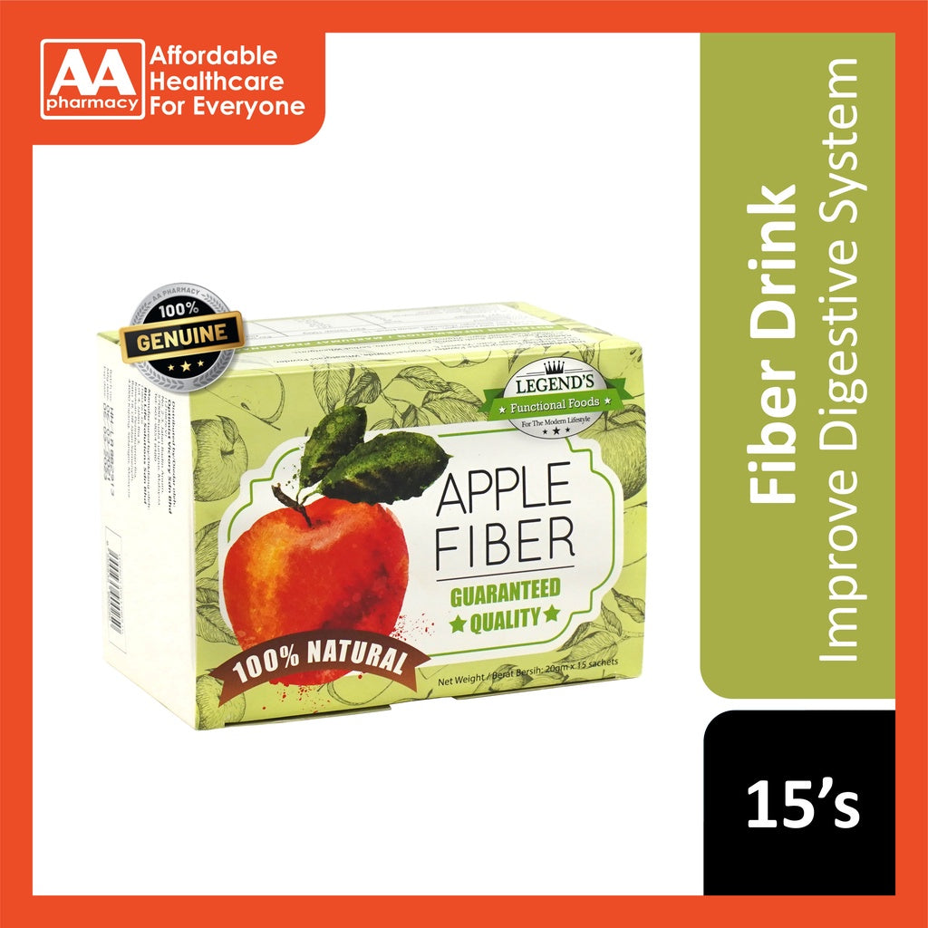 Legend's Apple Fiber Sachet 20gx15's – AA Pharmacy