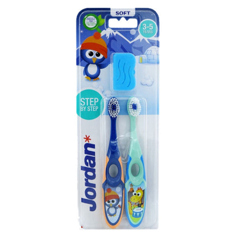 Jordan Toothbrush Step 2 (Age 3-5Years) Soft (Twin Pack)