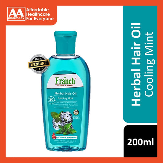 Franch Herbal Hair Oil Cooling Mint 200mL