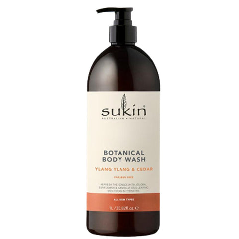 Sukin Botanical Body Wash Ylang Ylang & Cedar 1L