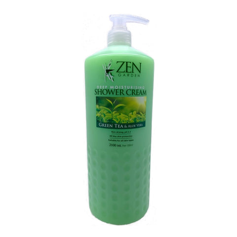 Zen Garden Shower Cream Green Tea Aloe Vera 2.1L