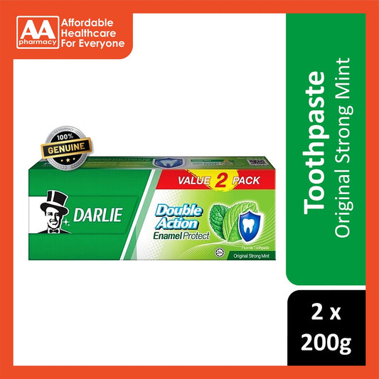 Darlie Double Action Base Enamel Protect Strong 2x200g