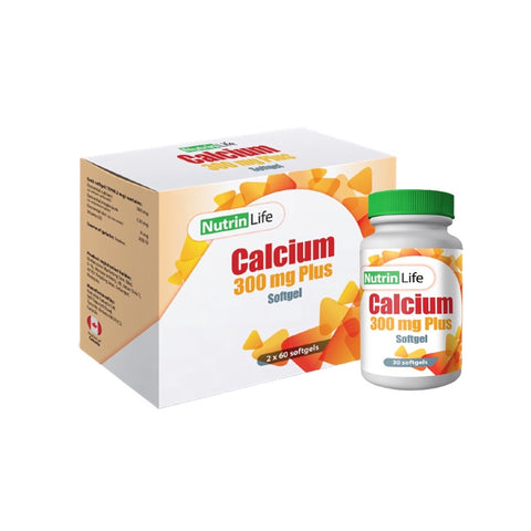 NutrinLife Calcium 300mg Plus Softgel 3x60's – AA Pharmacy