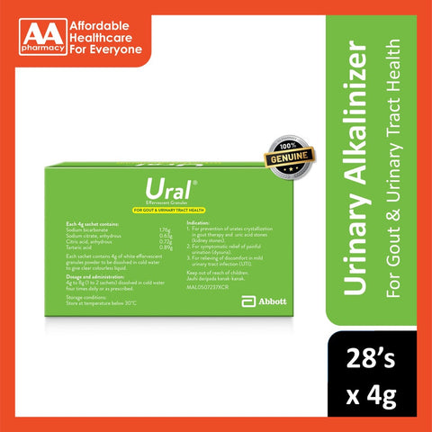 Ural Effervescent Granules Sachet 28's