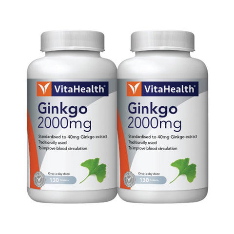 Vitahealth Ginkgo 2000mg Tablets (2X130's)