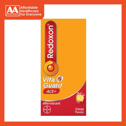 Redoxon Vita Guard Ace+ Effervescent Tablet (Orange Flavour) - 2X15's [Exp:08/2024]