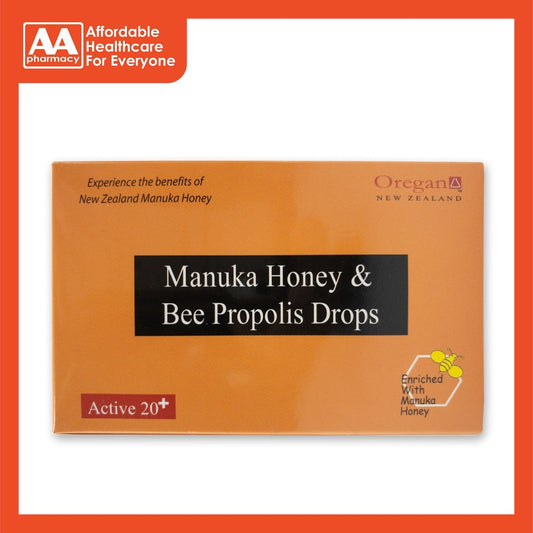 Oregan Manuka Propolis Honey Lozenges Active 20+ 42g