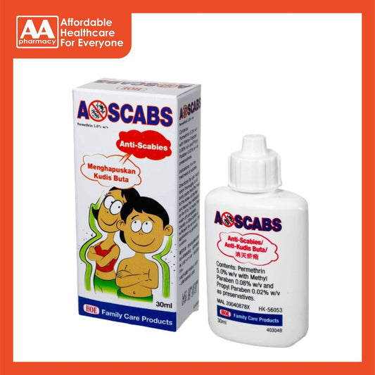 A-Scabs (Anti Scabies) Lotion 30mL