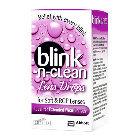 Blink N Clean Lens Drop 15mL (For Soft & Rgp Lenses)