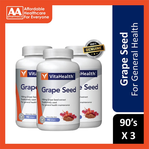Vitahealth Grape Seed Softgel 3x90's