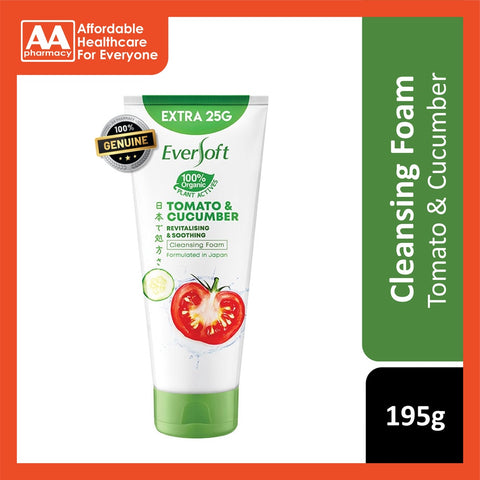 Eversoft Tomato And Cucumber Cleansing Foam 195g