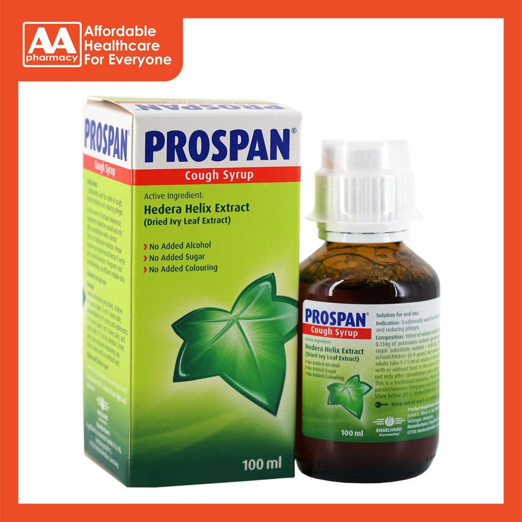 Prospan Cough Syrup (Dry Ivy Leaf Extract) 100mL – AA Pharmacy