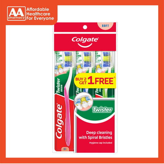 Colgate Toothbrush Twister (Soft) Buy 2 Free 1