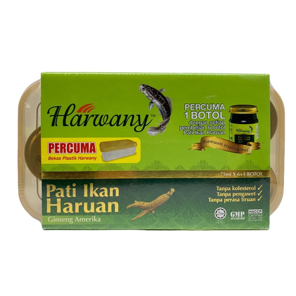 Harwany Pati Ikan Haruan Ginseng Amerika Buy 6 Free 1 (7's)