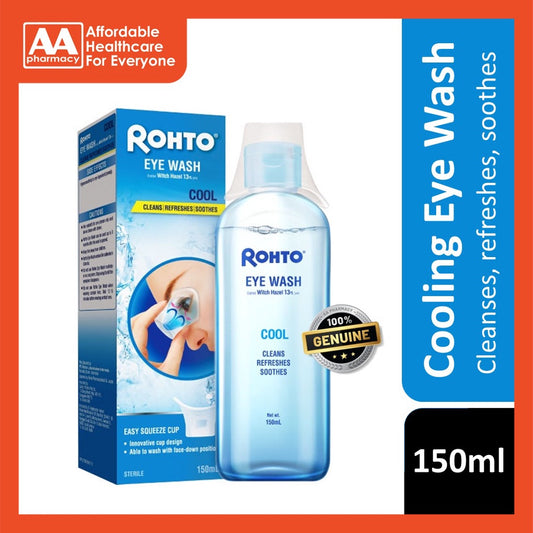 Rohto Cool Eye Wash 150mL (Cleans, Refreshes, Soothes)