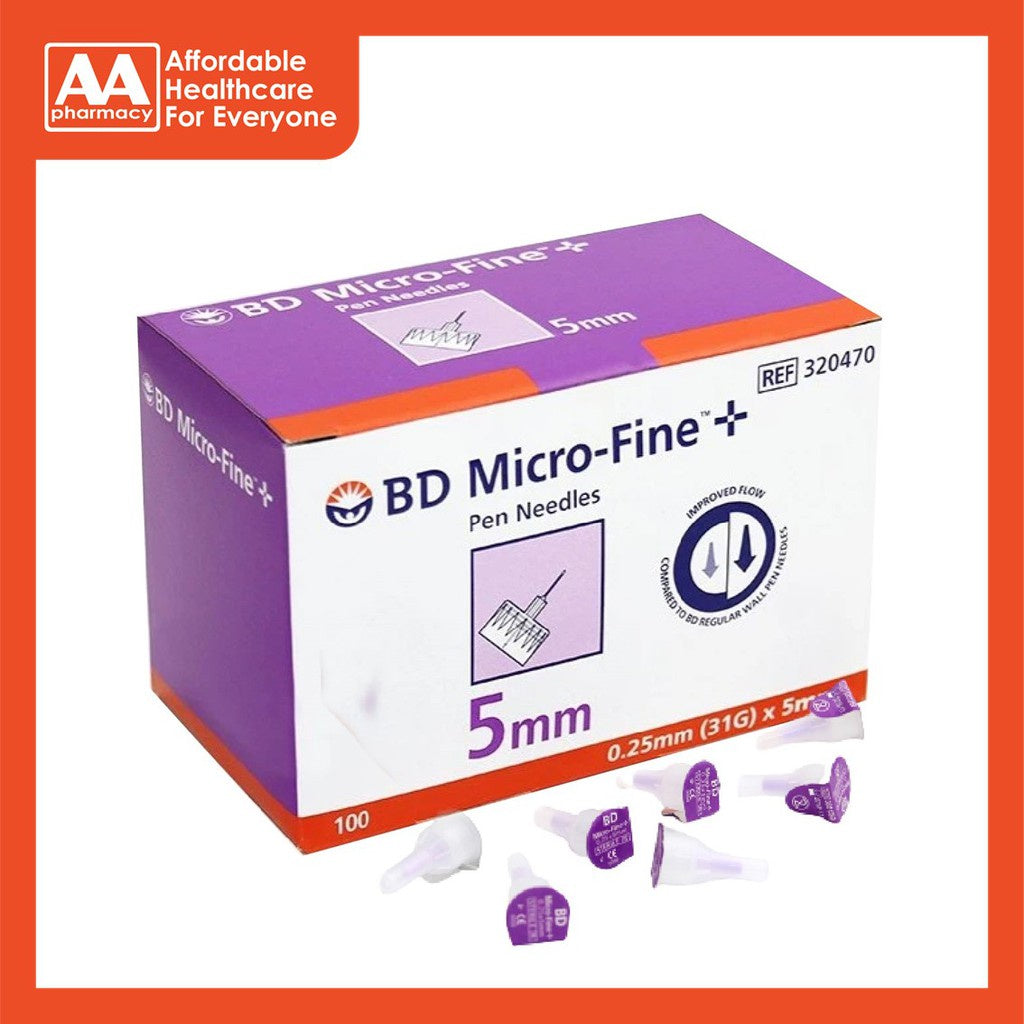 Bd Micro-Fine+ Pen Needle 5Mm 31g - 100's – AA Pharmacy