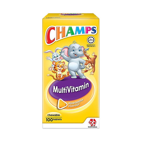 Champs Multivitamins Chewable Tablet 100's (Pineapple)