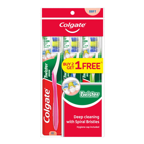 Colgate Toothbrush Twister (Soft) Buy 2 Free 1