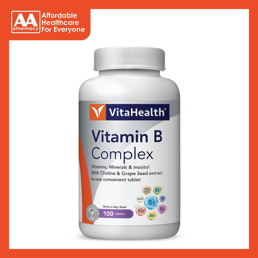 Vitahealth Vitamin B Complex Tablet 100’s