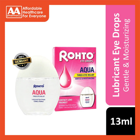 Rohto Aqua Gentle & Moisturizing Eye Drops -Tired Eye Relief 13mL
