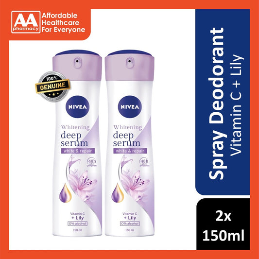 Nivea Deodorant Female Lily Spray 150mL Twin Pack