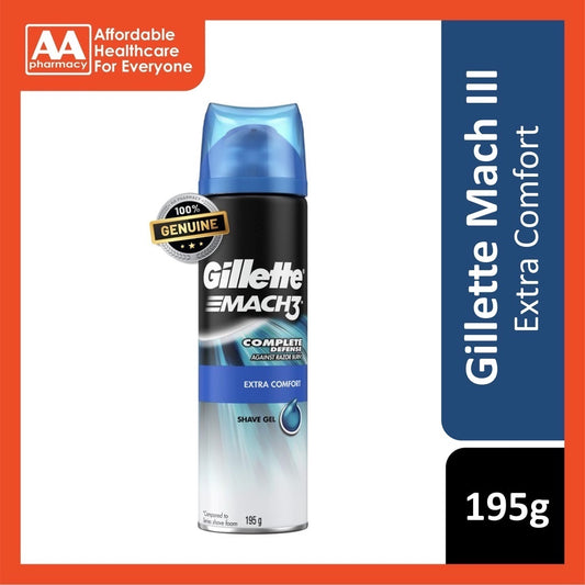 Gillette Mach 3 Extra Comfort Shaving Gel 195g