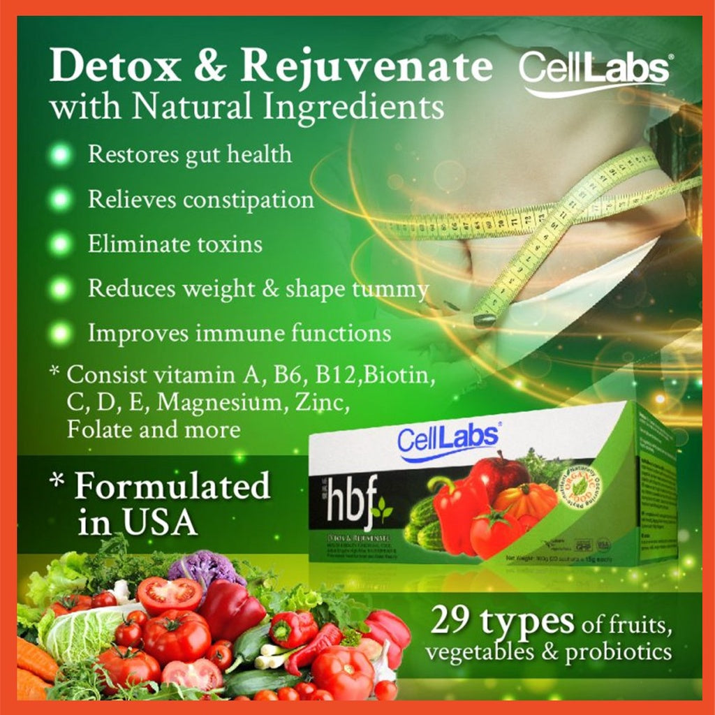 CellLabs HBF D'tox and Rejuvenate 15gx20's