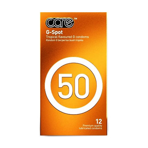 Care 50 G-Spot Premium Quality Lubricated Condoms 12's