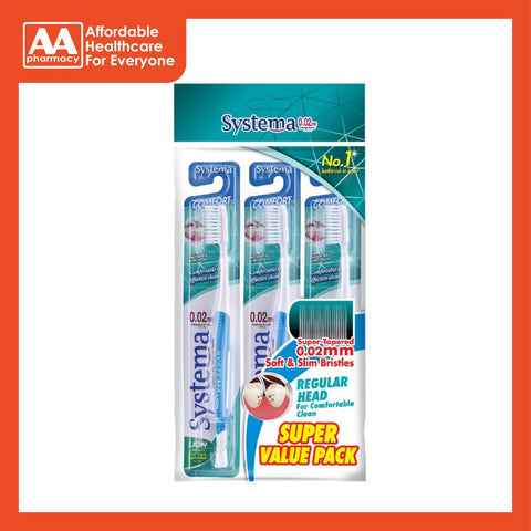 Systema Toothbrush Valuepack (3 pcs) (Compact/Comfort/Full Head)