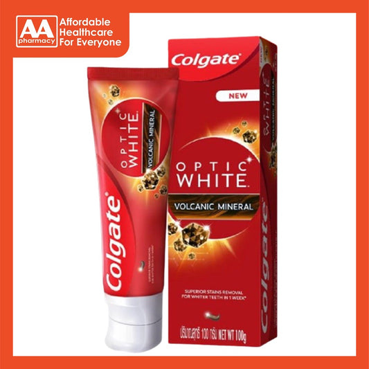 Colgate Optic White Toothpaste Volcanic Mineral 100g