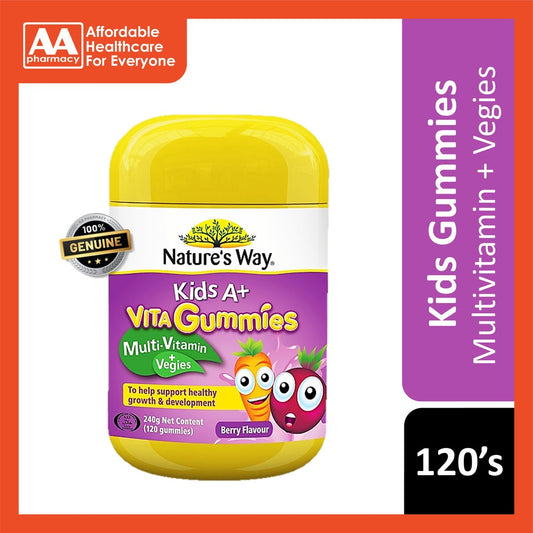 Nature's Way Kids Vita Mulitivitamins + Vegies Gummies 120's