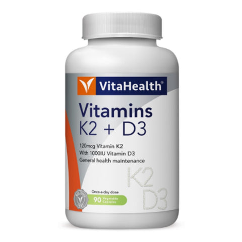 Vitahealth Vitamins K2 + D3 Vegecapsules 90's