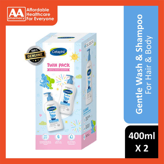 Cetaphil Baby Gentle Wash & Shampoo Twinpack (400mL X 2)