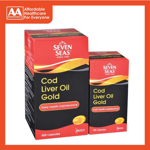 Seven Seas Cod Liver Oil Gold Capsule (500's+100's)
