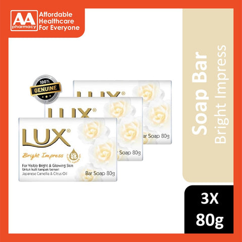 Lux Soap Bar 80gx3 (Bright Impress)