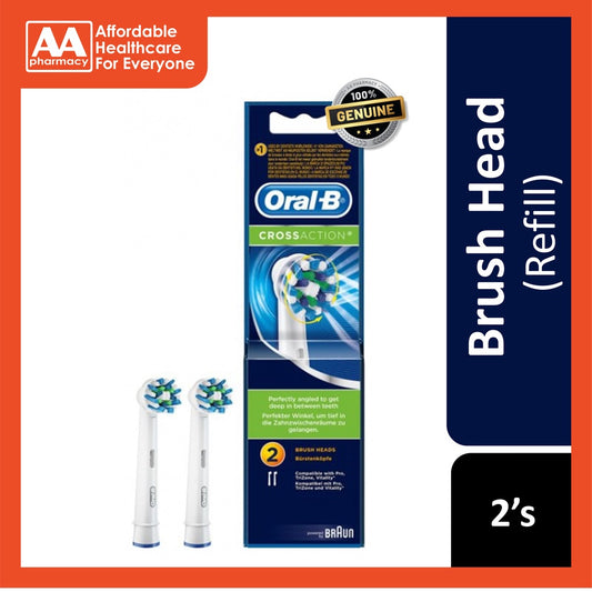 Oral-B Cross Action Brush Head Refill 2S (Eb50)
