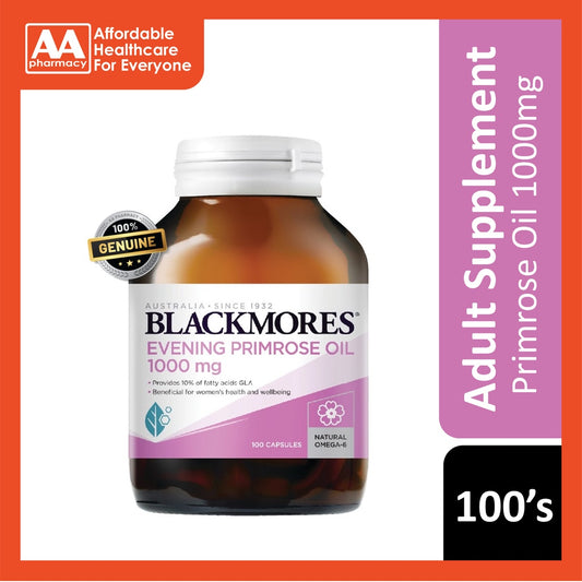 [100's] Blackmores Evening Primrose Oil 1000mg Capsules (100's) [Halal]