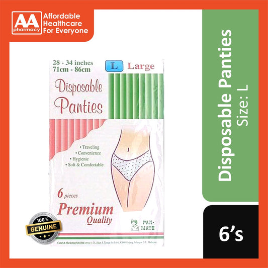 Pan-Mate Premium Disposable Panties (Size: L) 6's