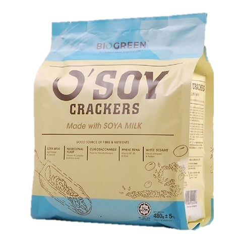 Biogreen O'soy Crackers 16x30g