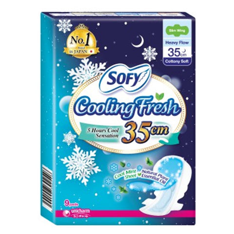 Sofy Cooling Fresh Night Ultra Slim Wings 35cm (9's)