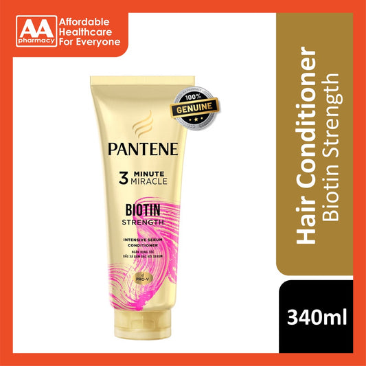 Pantene 3 Minute Miracle Biotin Strength Conditioner 340mL