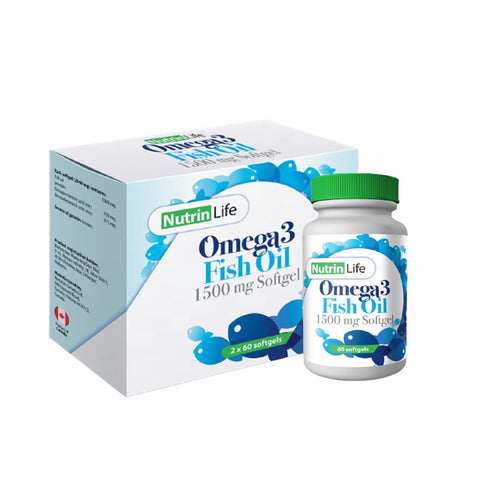 NutrinLife Omega 3 Fish Oil 1500mg Softgel 3x60's