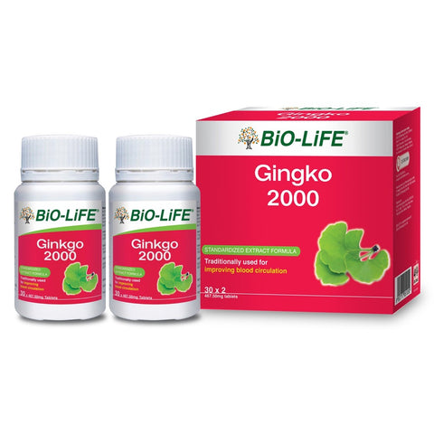 Bio-Life Ginkgo 2000 Tablet 2x30's