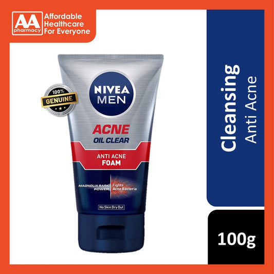 Nivea For Men Acne Oil Conrol Cleansing Clear Foam 100g